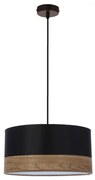 Lampadario a sospensione con filo PORTO 1xE27/60W/230V nero/marrone