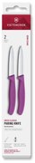 Victorinox - Set di coltelli da cucina per verdure SWISS CLASSIC 8 cm, 2 pezzi, viola
