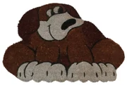 Zerbino in cocco naturale con sagoma cane mis. 77x52