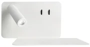 Applique LED moderno Chronos bianco, NOVECENTO bianco naturale