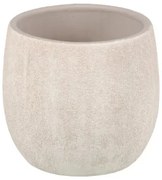 Vaso Crema Ceramica Sabbia 18 x 18 x 17,5 cm