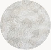 Tappeto rotondo jacquard lavabile da interno-esterno Coral