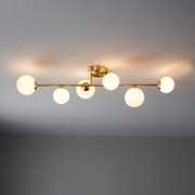 Plafoniera glamour Callas Ø 12 cm ottone IP20, 6XG9 INSPIRE
