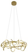 Lampada a sospensione di design oro rotonda dimmerabile a 3 livelli - Krisscross