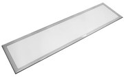 Pannello Led 40W 120x30cm Cornice bianca rettangolare luce regolabile Novaline