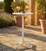 OPERA - tavolo alto da giardino in acciaio