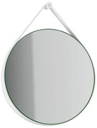Specchio kiwi tondo in metallo bianco Ø 70 cm