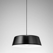 Sospensione Moderna Blanca 1 Luce E27 D.50 Cm Alluminio Nero