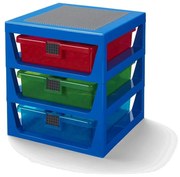 Organizer per giochi da bambini blu scuro in plastica 35x33x38 cm Storage – LEGO®