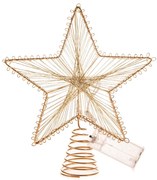 Decorazione luminosa dorata con alimentazione a batteria Startop – Dakls