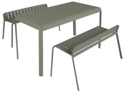 Set tavolo e sedie Idaho NATERIAL in alluminio verde per 2 persone