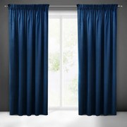 Fenomenale tenda di velluto blu navy per nastro 140 x 270 cm