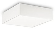 Plafoniera Moderna Ritz Tessuto Bianco 4 Luci E27 D50Cm