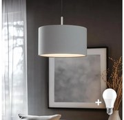 Eglo - Lampadario LED a cavo TUNJA 1xE27/60W/230V grigio