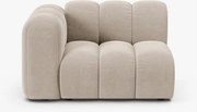 Modulo Lupine 1 posto con bracciolo in velluto Salvador – L115 cm