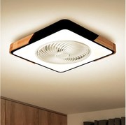 Brilagi-LED Lampada dimmerabile con ventilatore LED 30W 230V 3000-6500K nero/rov