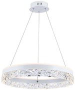 Lampadario LED a sospensione con filo LED/25W/230V 3000K diametro 50 cm bianco