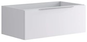 Mobile da bagno sotto lavabo Brera laccato opaco bianco L 79.5 x H 30 x P 45.5 cm 1 cassetto, lavabo non incluso