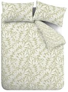 Biancheria da letto verde per letto matrimoniale 200x200 cm Sorrel Leaves – Catherine Lansfield