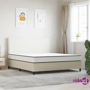 vidaXL Materasso in Schiuma Bianco 200x200 cm 7 Zone Durezza 20