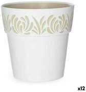 Vaso Autoirrigante Stefanplast Gaia Bianco Plastica 19 x 19 x 19 cm (12 Unità)