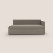 Durini Divano duplex con doppio letto in tessuto simil cotone impermeabile T13 tortora
