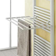 Stendibiancheria termoarredo universale in plastica bianca rigida set 2 pezzi