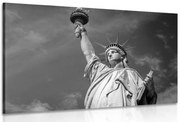Stampa su tela – Statua della Libertà in bianco e nero