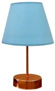 Lampada da tavolo 1xE27/60W/230V blu/rame