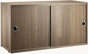 Armadietto con ante scorrevoli String System, larg. 78 x prof. 30 cm