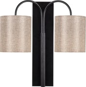 Lampada da parete in metallo nero Opviq luci Aristo - Opviq lights