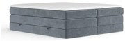 Letto boxspring grigio scuro con contenitore/senza testiera 160x200 cm Juniper – Maison de Rêve