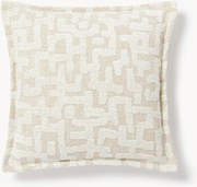 Cuscino in viscosa con motivo jacquard Contia