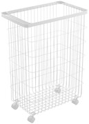 Cesto portabiancheria in metallo bianco 55 l Tower - YAMAZAKI