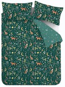 Biancheria da letto singola verde scuro 135x200 cm Enchanted Twilight - Catherine Lansfield