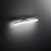 Applique Moderna Metallo Bold Cromo Lucido Led Luce Naturale Grande