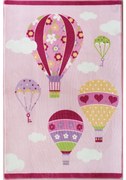 Tappeto bambina con mongolfiere cm 100x150 CANDY 3426 girl