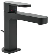 Rubinetto per lavabo getto aerato UP nero verniciato a polvere opaco NOBILI H 15.3 cm