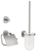 GROHE 41204DC0 - Set di accessori per WC 3-in-1 START in acciaio inox