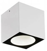 Punto Luce Da Esterno Moderno Lula Alluminio E Vetro Bianco Led 6W 4000K