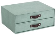 Organizer verde in cartone per cassetti Birger Canvas Paper Laminate – Bigso