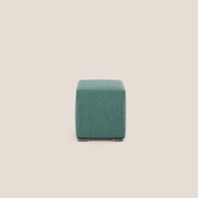 Cube pouf in tessuto morbido impermeabile T03 verde acqua