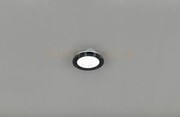 Camillus plafoniera led tonda metallo nero opaco con funzione dimme...