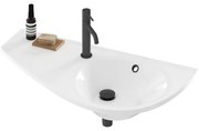 Ravak XJ1L1100000 - Lavabo sospeso AVOCADO 85x45 cm marmo colato/bianco
