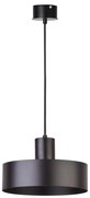 Lampadario su filo RIF 1xE27/60W/230V d. 25 cm nero