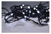 Solight1V101-W-Catena LED natalizia da esterno 100xLED/8 funzioni IP44 13m bianco freddo