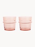 Bicchieri acqua in vetro soffiato Boya 2 pz