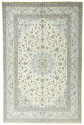 Kashan Tappeto 300 x 200 Beige (Iran) Annodato A Mano