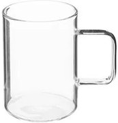 Tazza mug in vetro borosilicato 400 ml Mia