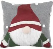 Cuscino divano natalizio 40x40 cm Gnomo rosso